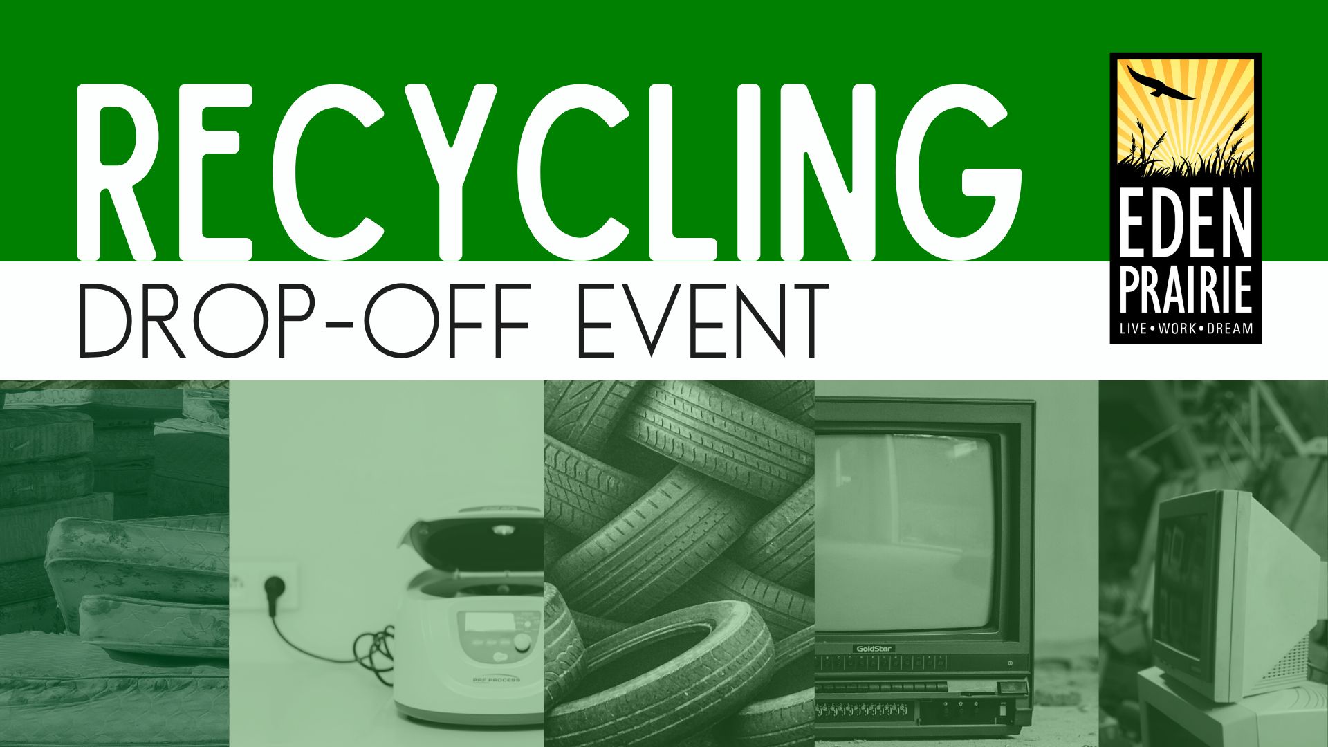 Recycling Event graphic - green