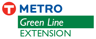 METRO Green Line Extension logo