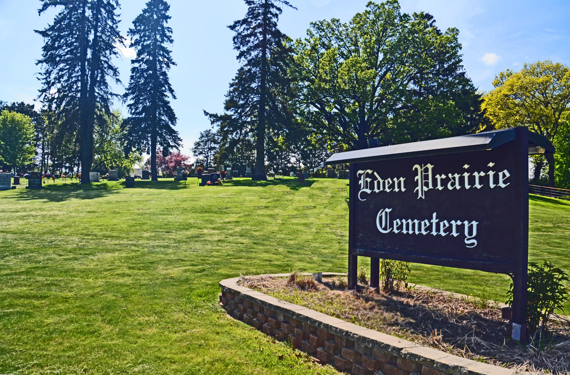 Eden Prairie Cemetery Sign