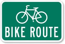 Bike Route Sign