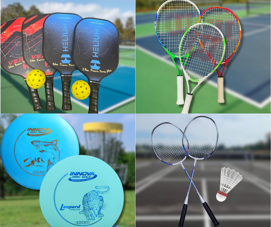 4 examples of park and play equipment kits 