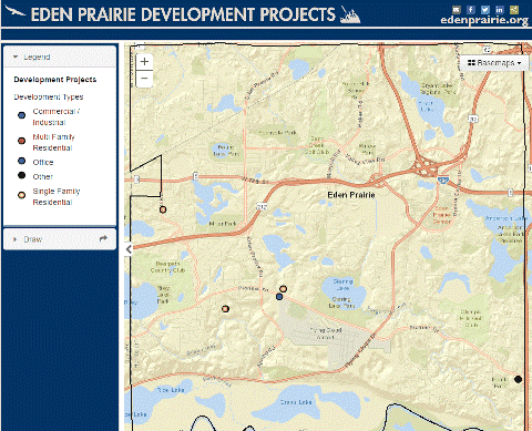 Eden Prairie Development Projects Map