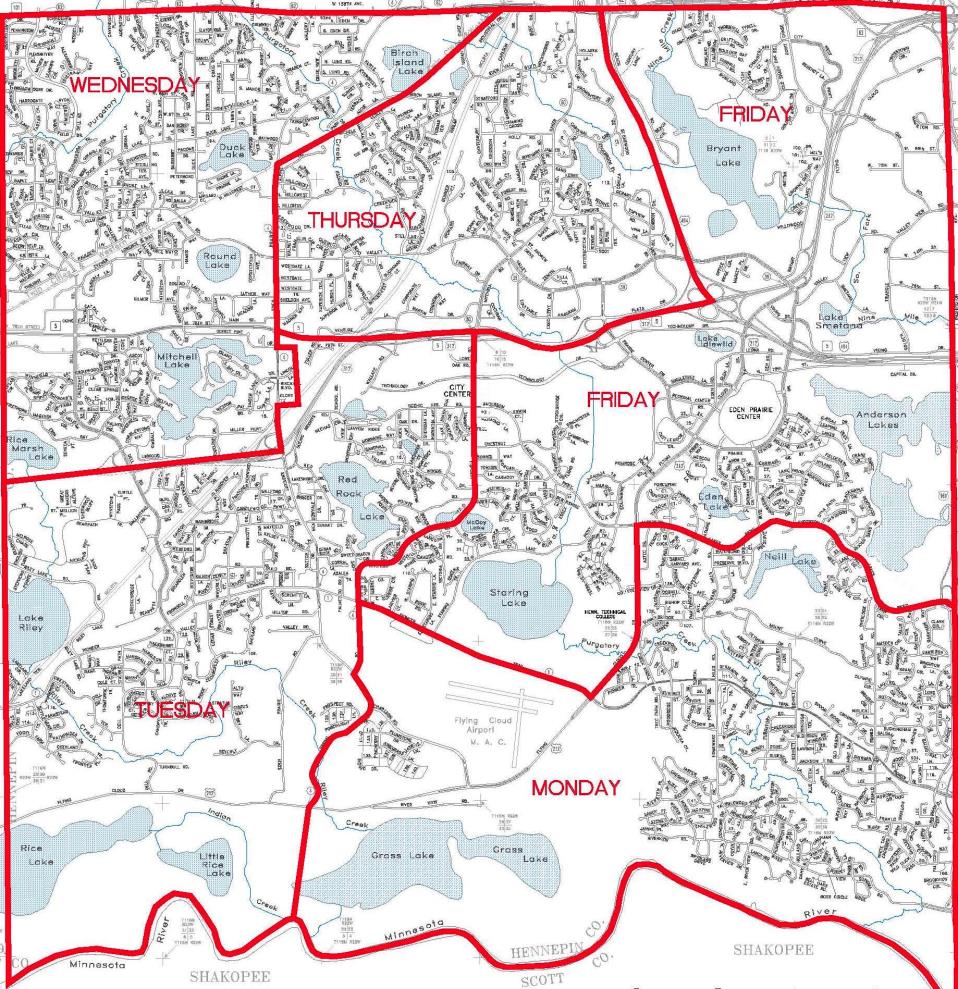 Residential Garbage Zones