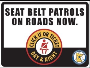 Seat Belt Patrols on Roads Now