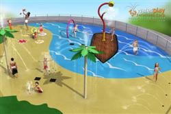 Round Lake Park Phase 1 Splash Pad Diagram