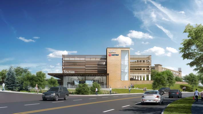 SouthWest Station LRT rendering