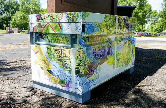 photo of wrapped utility box #4 in Miller Park